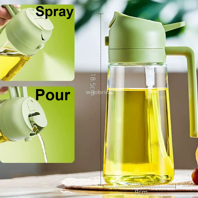 Camping Cooking Oil Bottle - Opryskiwacz 2 w 1, frytownica kuchenna,