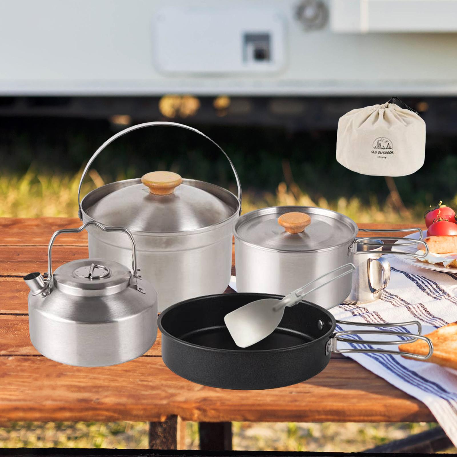 Campfire Cooking - Naczynia kempingowe, sprzęt kuchenny, przenośna patelnia