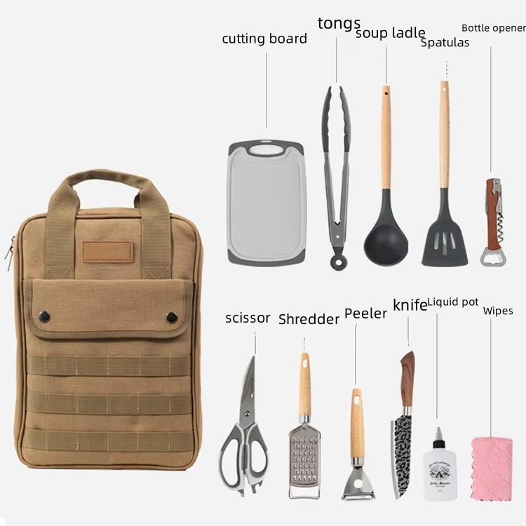 Camping Cooking Accessories Set - Zestaw akcesoriów do gotowania na kempingu,