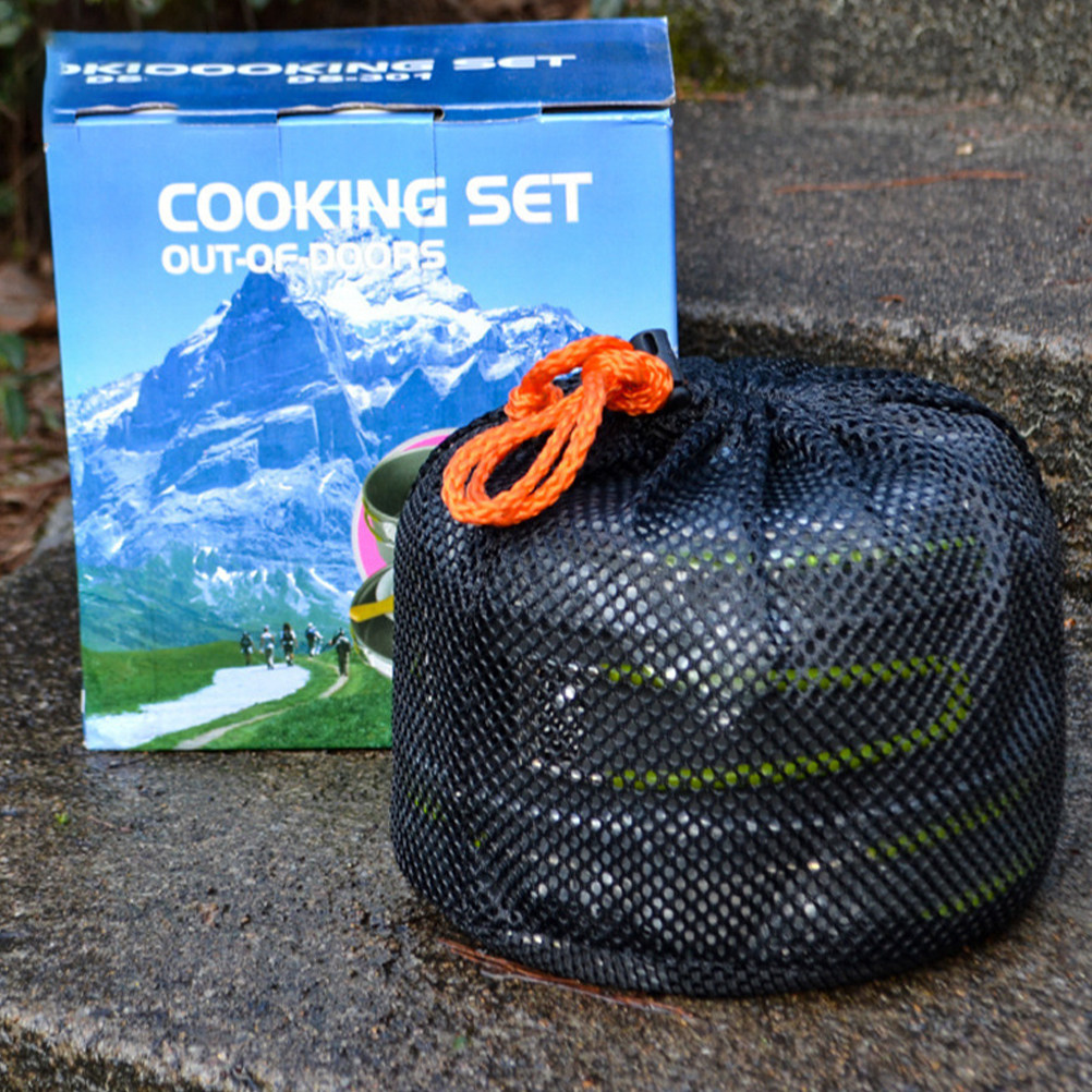 Camping Cooking Pots And Pans Set - 1 zestaw naczyń kuchennych do użytku