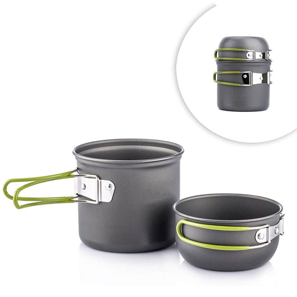 Camping Cooking Accessories Set - Ultralekkie garnki kempingowe Zestaw naczyń przenośnych