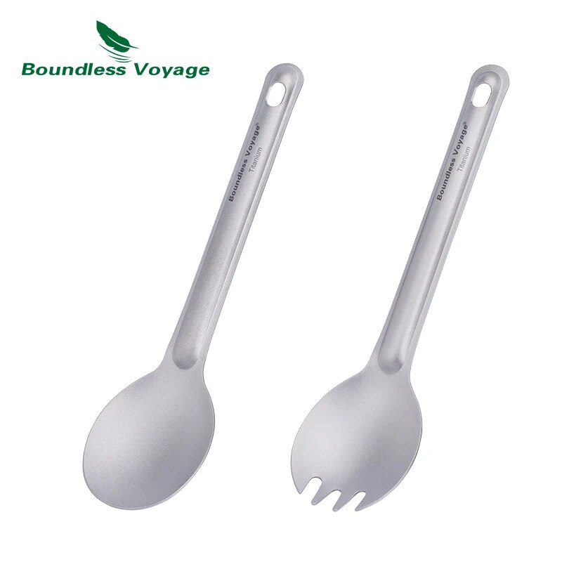 Camp Spork Set - Boundless Voyage Titanium Sztućce Łyżka wielokrotnego