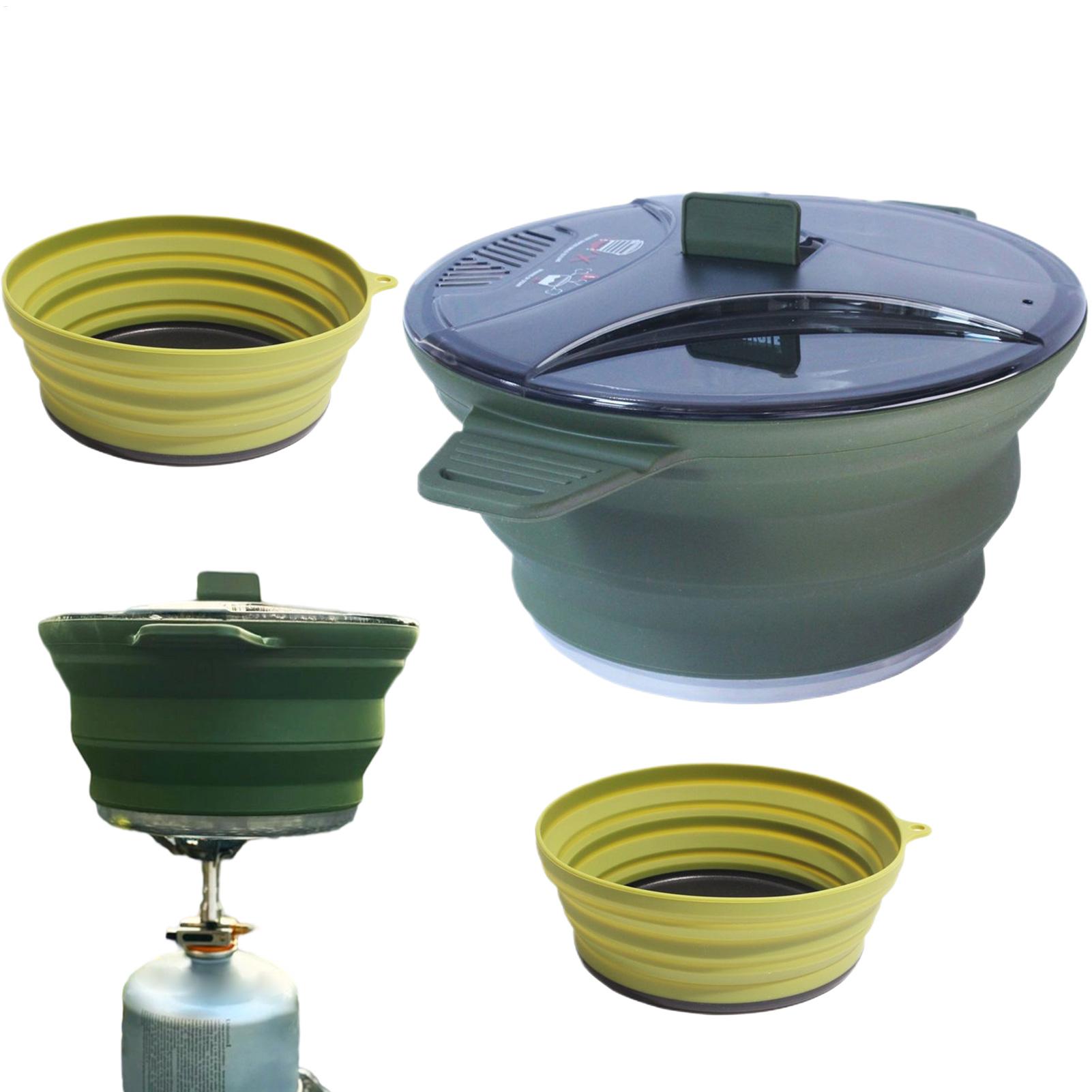 Camping Cooking Pots And Pans Set - Zestaw do gotowania na kempingu, składany