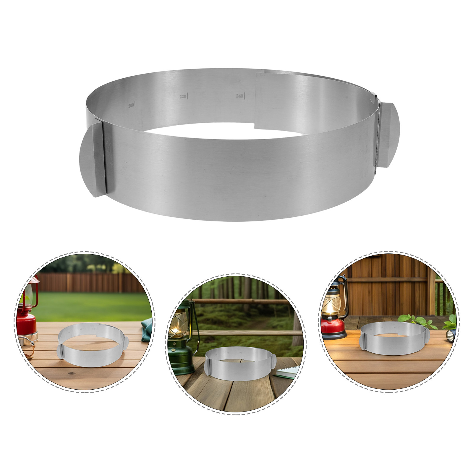 Camping Cooking Wind Blocker - Regulowana osłona przeciwwiatrowa do kuchenki kempingowej