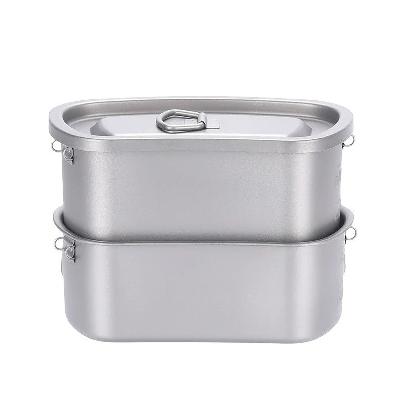 Camping Cooking Accessories Set - Zestaw tytanowych naczyń kempingowych na zewnątrz: