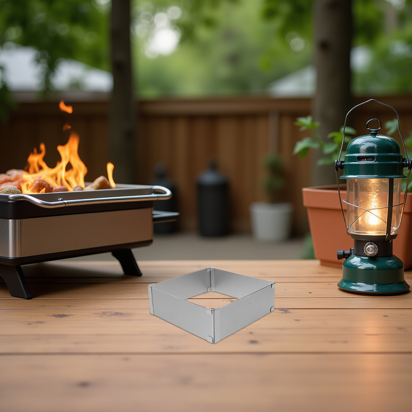 Camping Cooking Wind Blocker - Kuchenka kempingowa ze stali nierdzewnej, przenośna