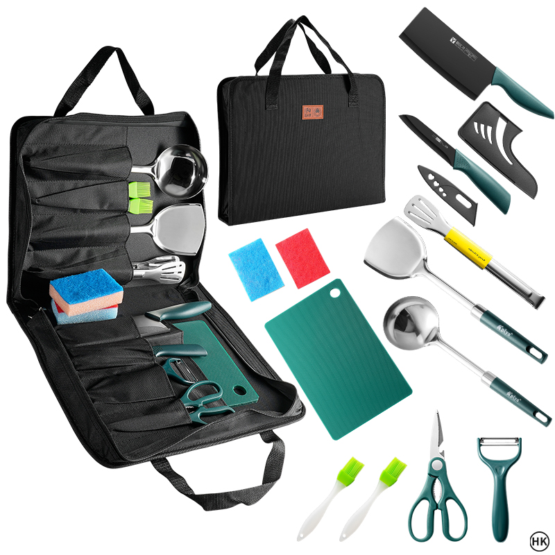 Camping Cooking Accessories Set - 13 szt. Zestaw do gotowania na