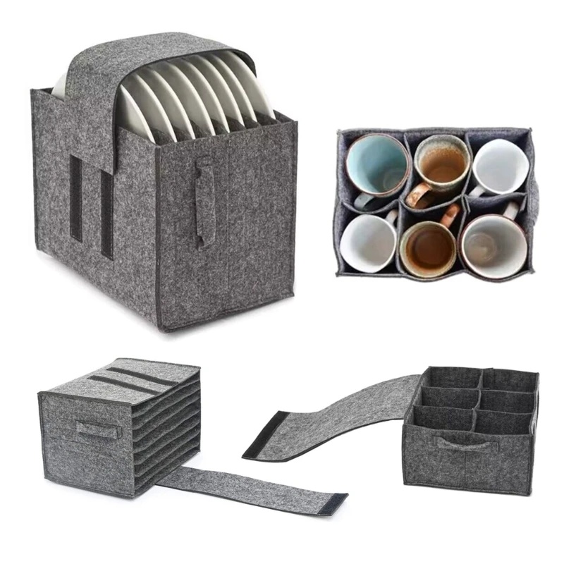 Camping Cooking Meals - 1 szt. Filcowa torba na talerze,