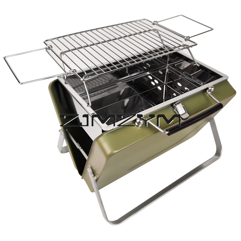 Camping Cooking Burner - Składany grill do barbecue z regulowaną