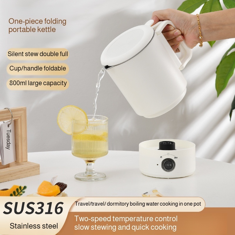 Camping Cooking Equipment Electric - Składany czajnik podróżny, przenośny elektryczny podgrzewacz