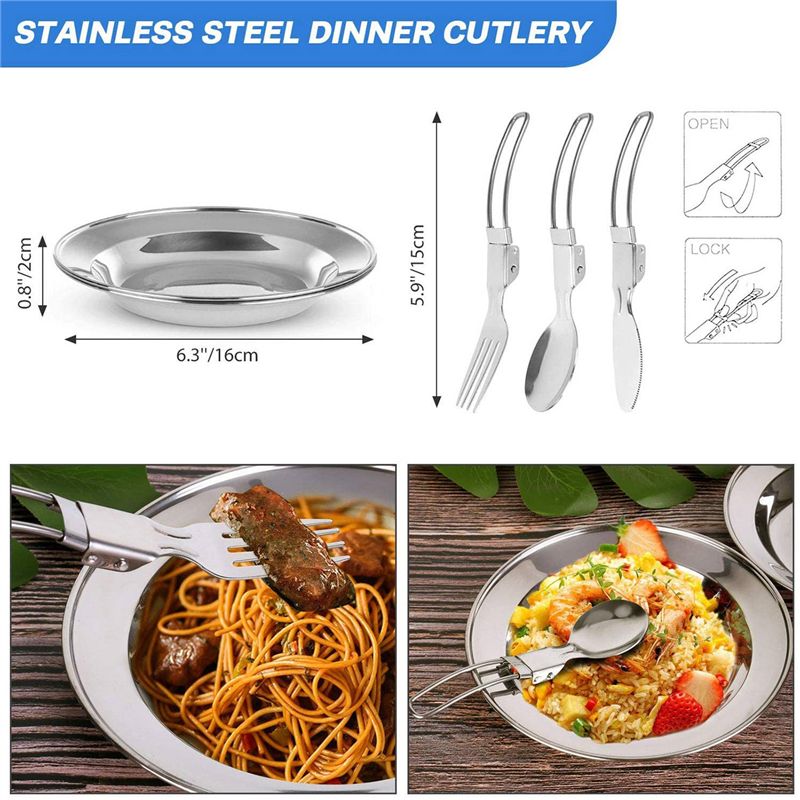 【KUPCY】 Zestaw naczyń kempingo – Camping Cooking Accessories Set recenzja i cena