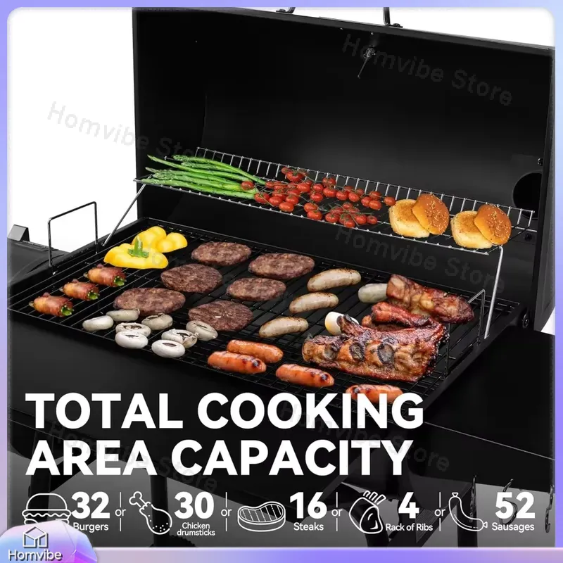 Grill węglowy z offsetowym węd – Camping Cooking Cover recenzja i cena