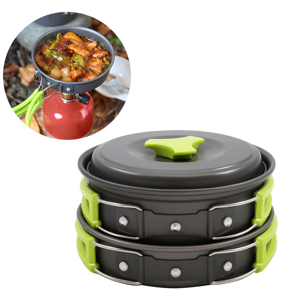 10-częściowy lekki zestaw nacz – Camping Cooking Pots And Pans Set recenzja i cena