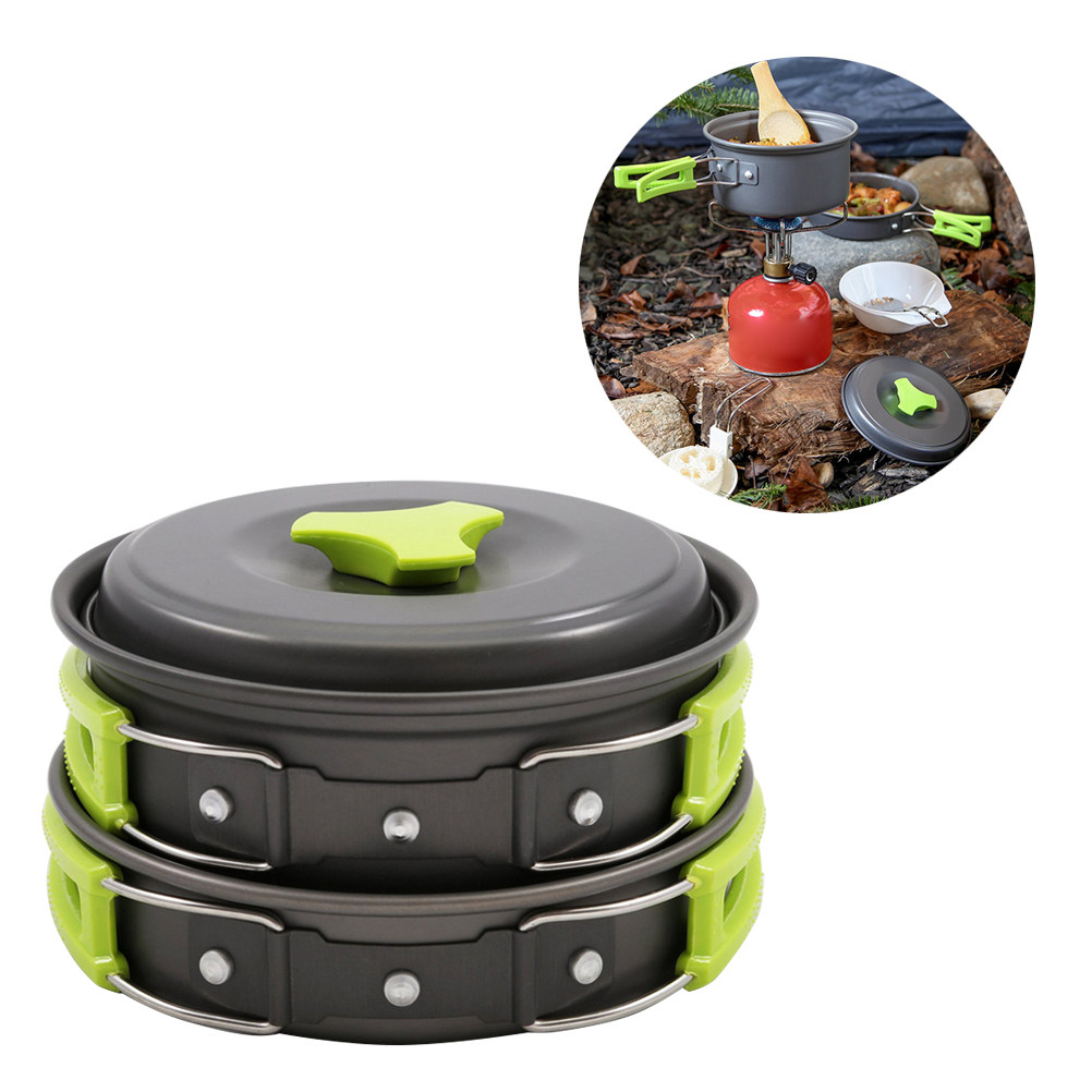 10-częściowy lekki zestaw nacz – Camping Cooking Pots And Pans Set recenzja i cena