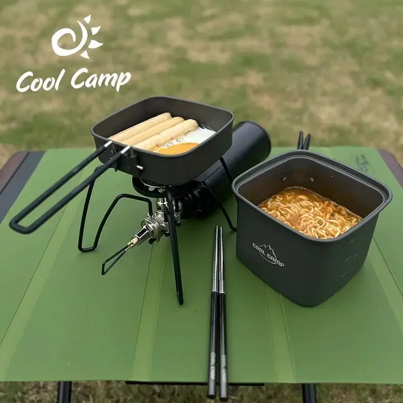 Zestaw naczyń turystycznych: s – Camping Cooking Pots And Pans Set recenzja i cena