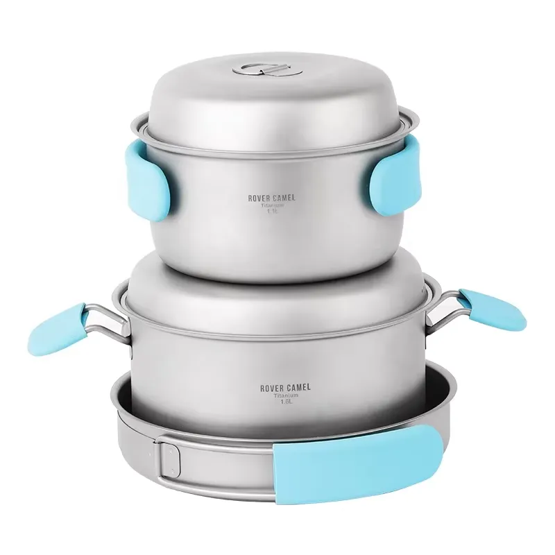 Zestaw garnków z czystego tyta – Camping Cooking Accessories Set recenzja i cena
