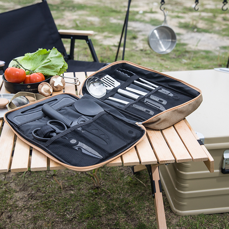 8-częściowy zestaw naczyń kuch – Camping Cooking Accessories Set recenzja i cena