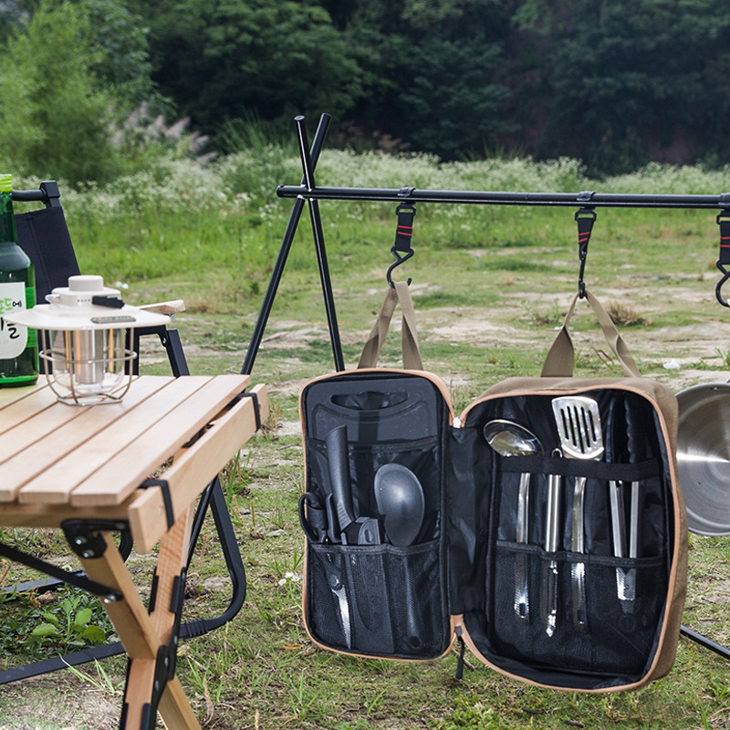 8-częściowy zestaw naczyń kuch – Camping Cooking Accessories Set recenzja i cena