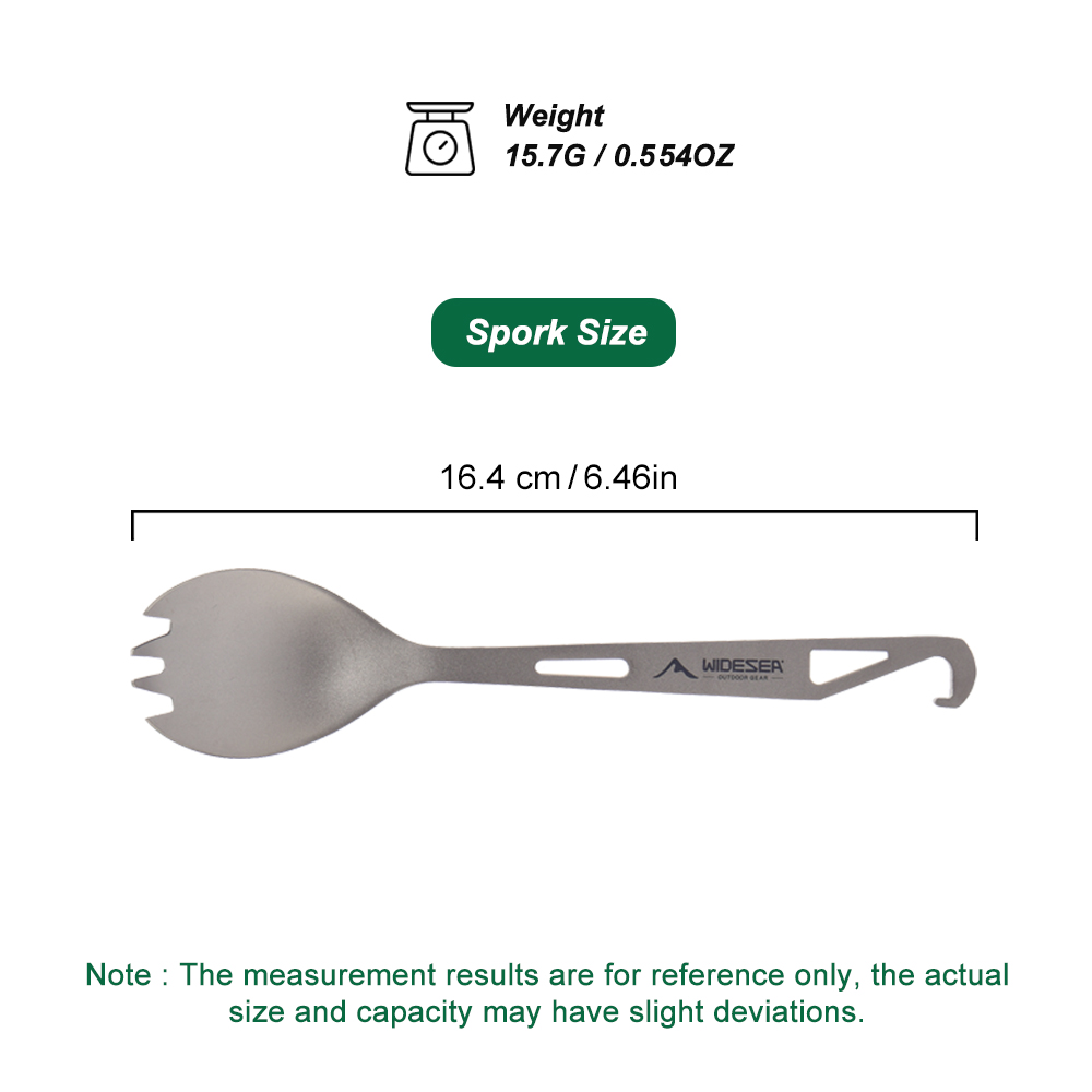 Zestaw kempingowy Widesea: łyż – Camp Spork Set recenzja i cena