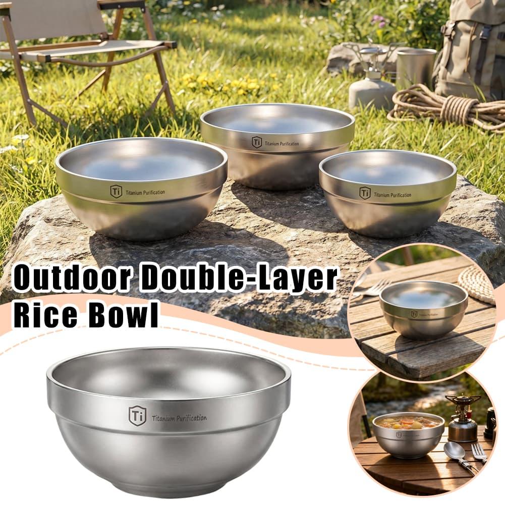 Tytanowa, dwuwarstwowa miska d – Camping Cooking Meals recenzja i cena
