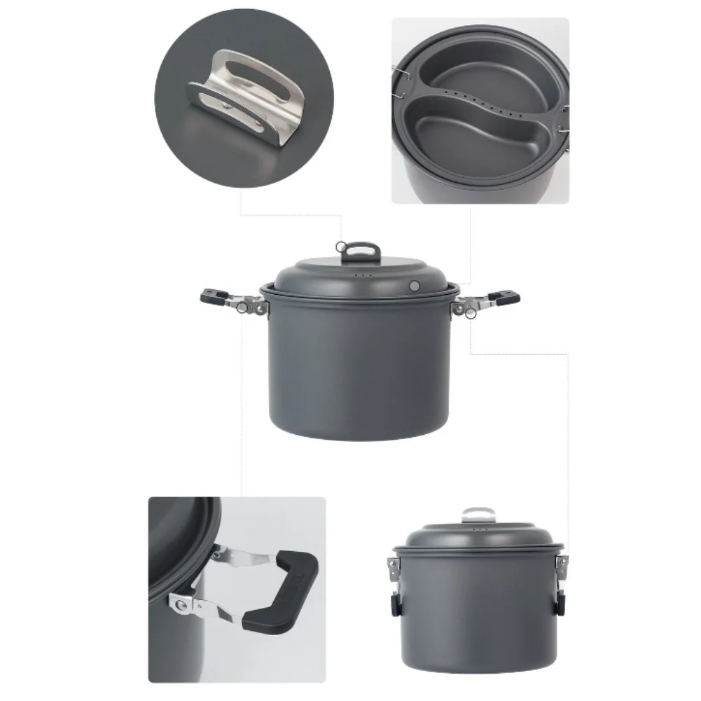 1 Zestaw 6L Garnek Wielofunkcy – Camping Cooking Accessories Set recenzja i cena