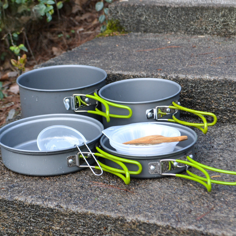 1 zestaw naczyń kuchennych do  – Camping Cooking Pots And Pans Set recenzja i cena