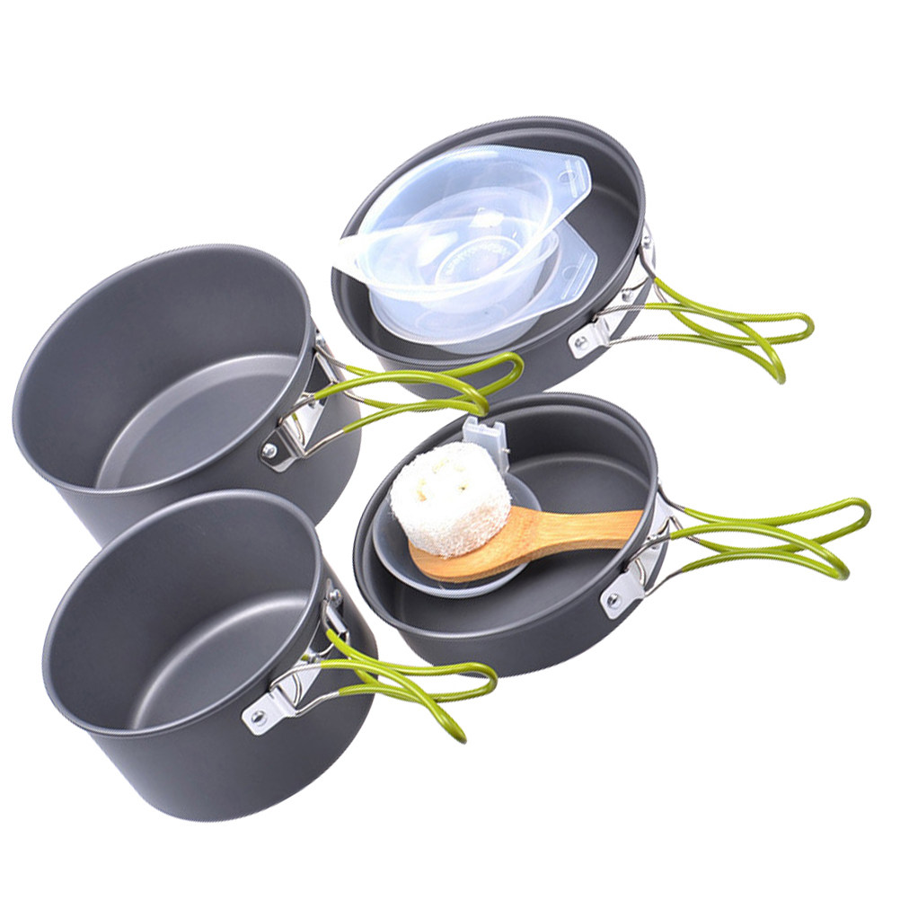 1 zestaw naczyń kuchennych do  – Camping Cooking Pots And Pans Set recenzja i cena