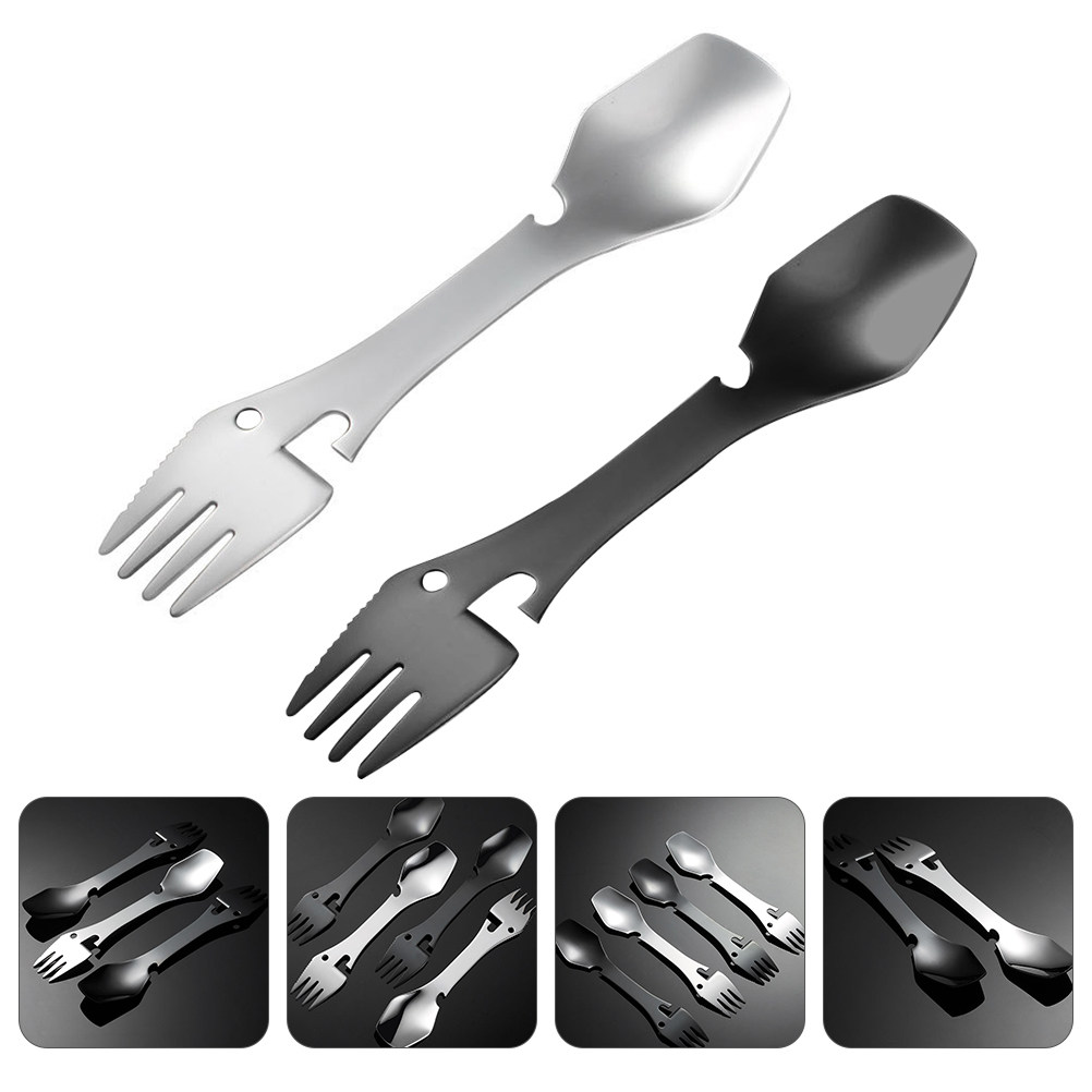 2 szt. nierdzewnych widelców,  – Camp Spork Set recenzja i cena