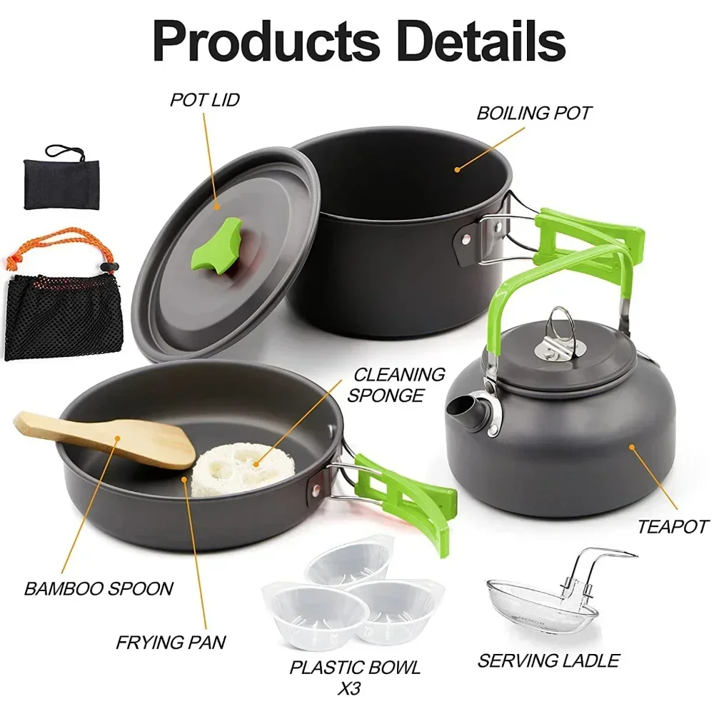 Przenośny, lekki aluminiowy ze – Camping Cooking Accessories Set recenzja i cena