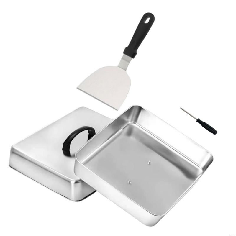Płaska pokrywa górna z kwadrat – Camping Cooking Meals recenzja i cena