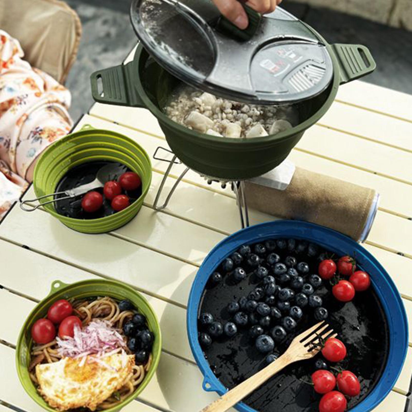 Zestaw do gotowania na kemping – Camping Cooking Pots And Pans Set recenzja i cena