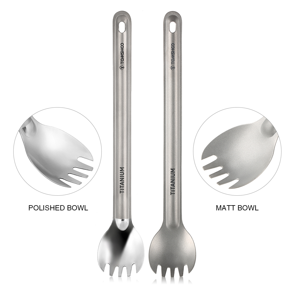 Tomshoo tytanowa łyżka z długą – Camp Spork Set recenzja i cena