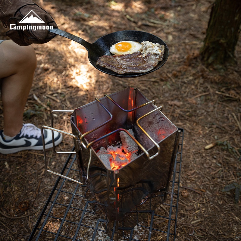CAMPINGMOON – stojak do gotowa – Campfire Cooking recenzja i cena