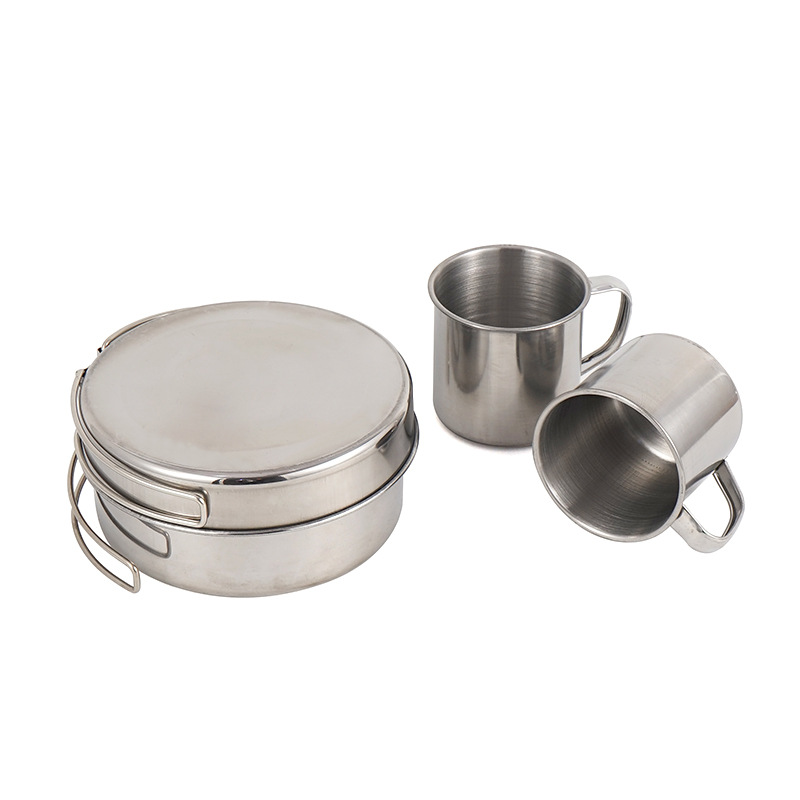 8-częściowy zestaw naczyń kuch – Camping Cooking Pots And Pans Set recenzja i cena