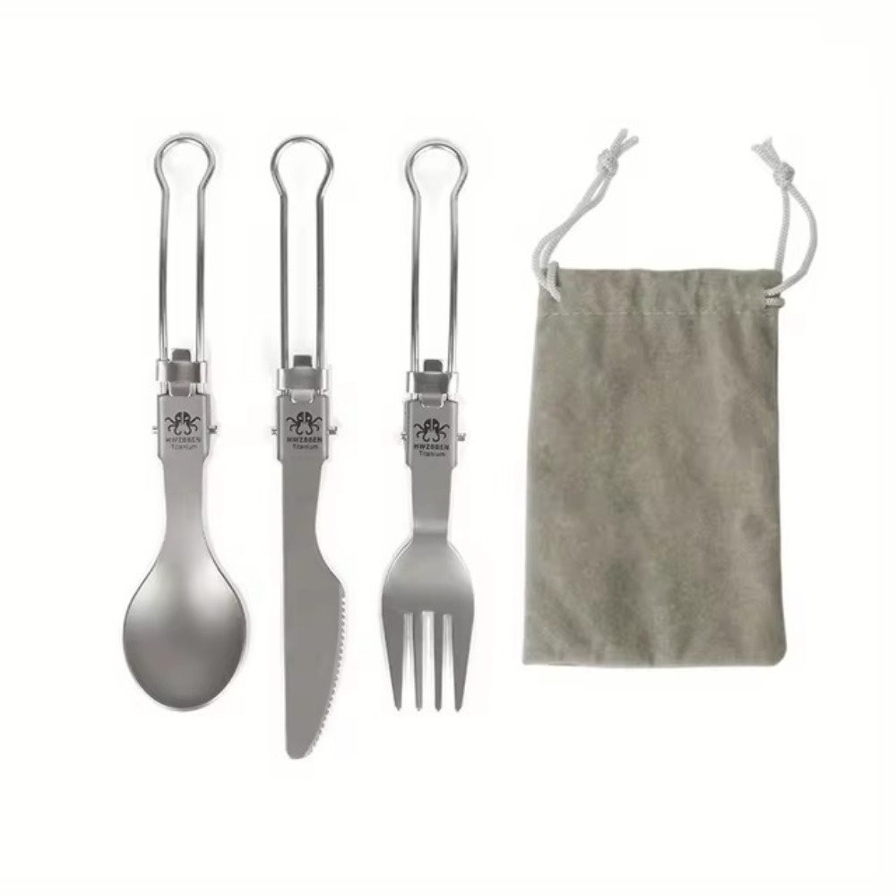 Półpolerowany, składany widelc – Camp Spork Set recenzja i cena