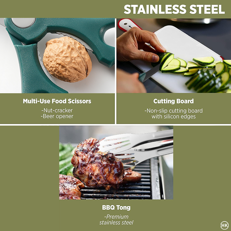 13 szt. Zestaw do gotowania na – Camping Cooking Accessories Set recenzja i cena