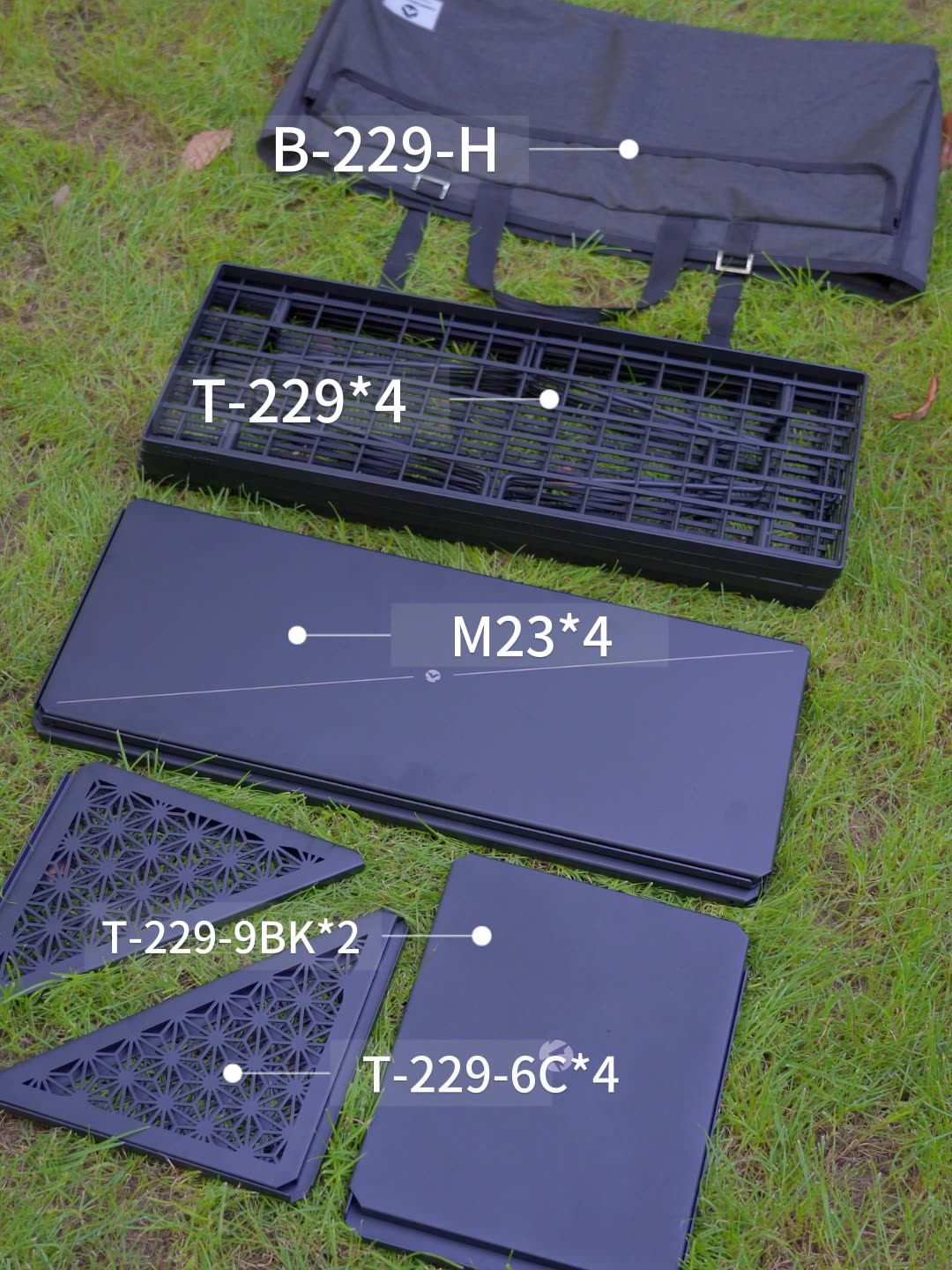 CAMPINGMOON T-229-9BK-2P dwucz – Camping Outdoor Cooking Table recenzja i cena