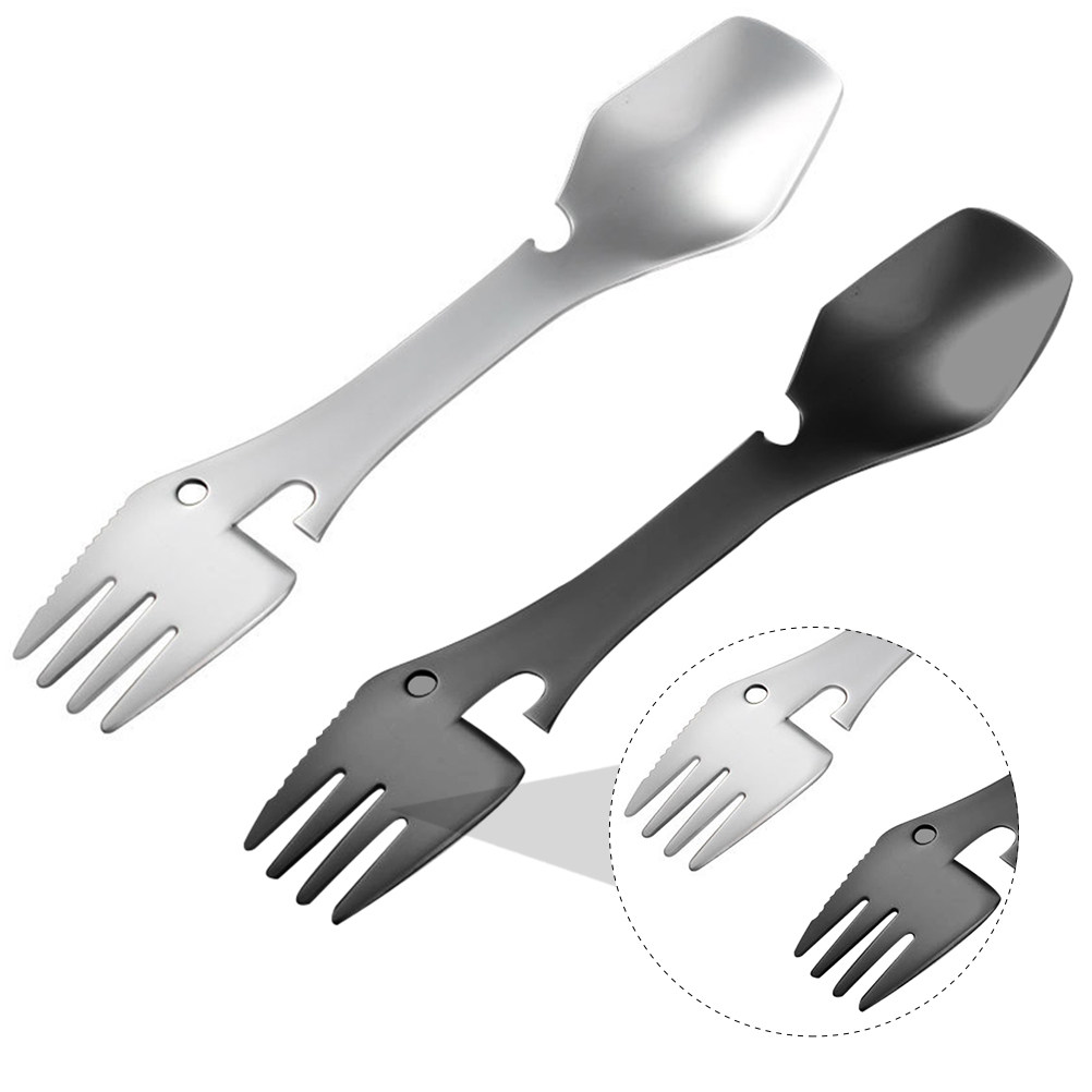 2 sztuki przenośnych, ze stali – Camp Spork Set recenzja i cena