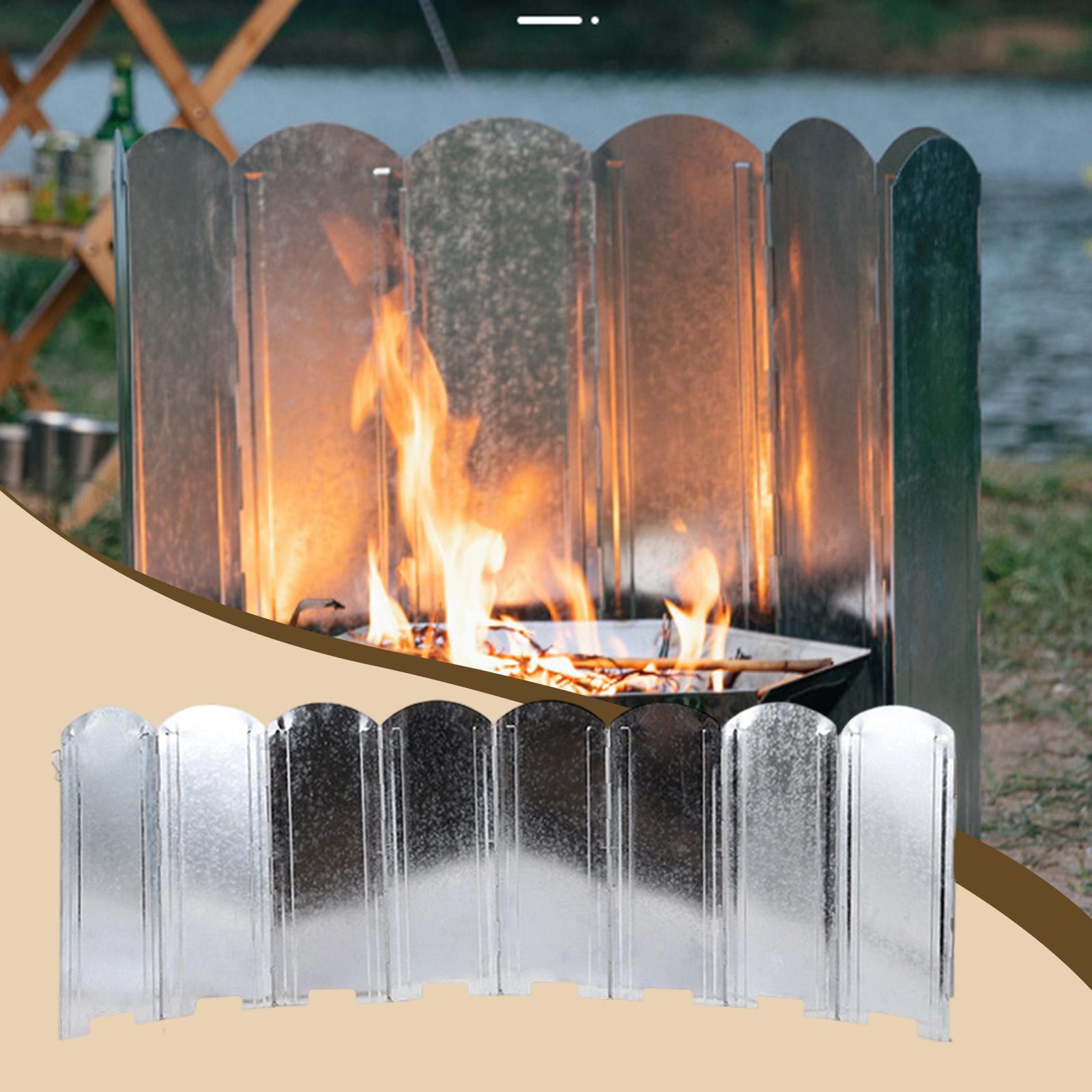 Przenośny żelazny składany ekr – Camping Cooking Wind Blocker recenzja i cena